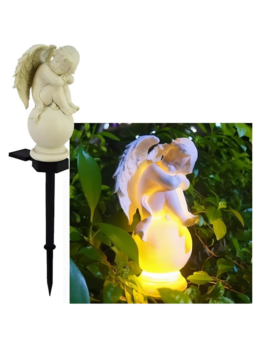Angel Lights Solar Stake for Garden, Decorative Stake Light Solar Angel